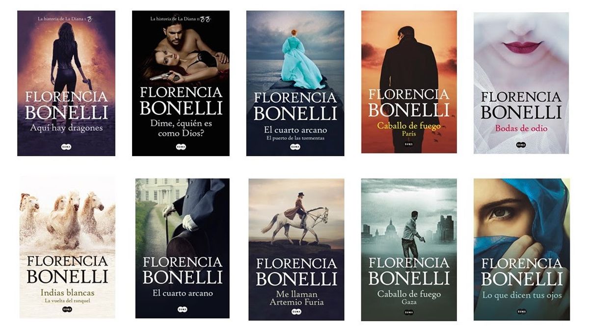 Florencia Bonelli tiene una amplia variedad de libros.