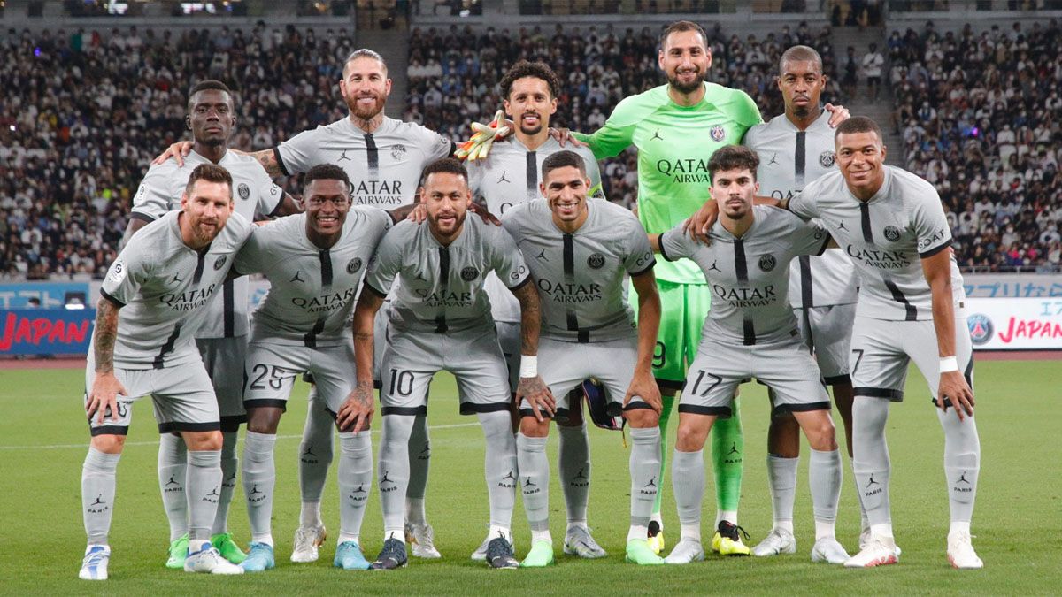 PSG tuvo entre los titulares a Lionel Messi junto a Mbappé, Neymar y Sergio Ramos, entre otras figuras