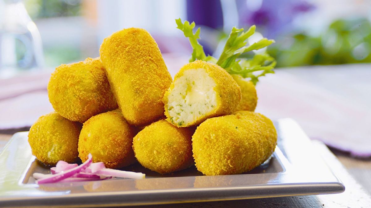 Receta de las bombas de papa