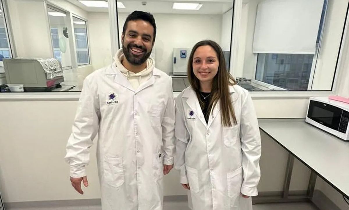 Julieta Porta y el médico Martín Guerrero. Julieta Porta y el médico Martín Guerrero.