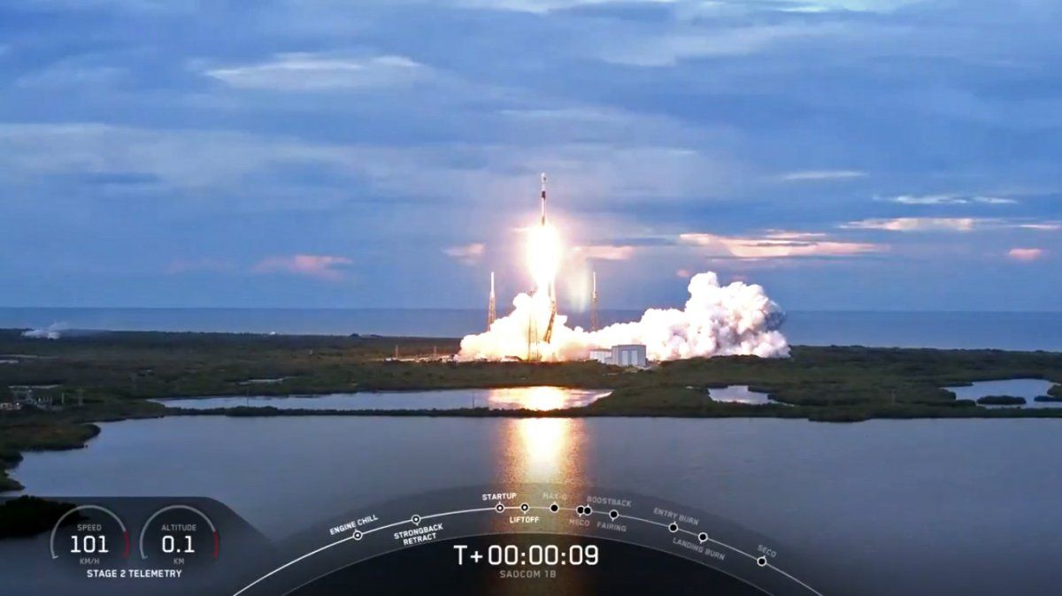 El satélite argentino Saocom 1B