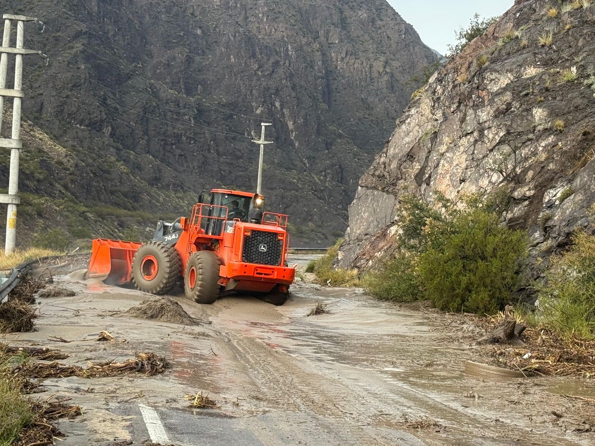 Vialidad Nacional habilitó la Ruta 7 luego de la tormenta
