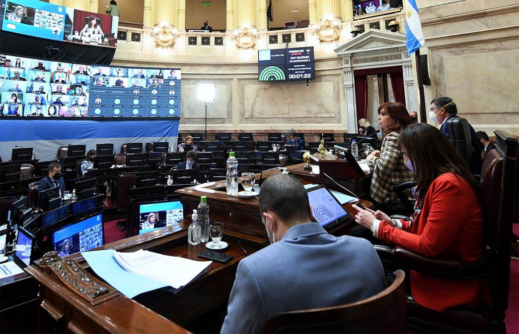 &nbsp;Cristina Kirchner convocó a una sesión especial para las 14 &nbsp;en la que el Senado tratará el Presupuesto 2021. Foto: NA.