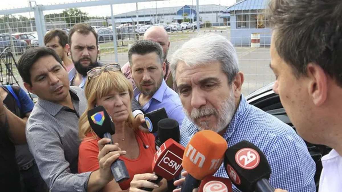 Aníbal Fernández en conferencia de prensa sobre el caso Rosario y los narcos.