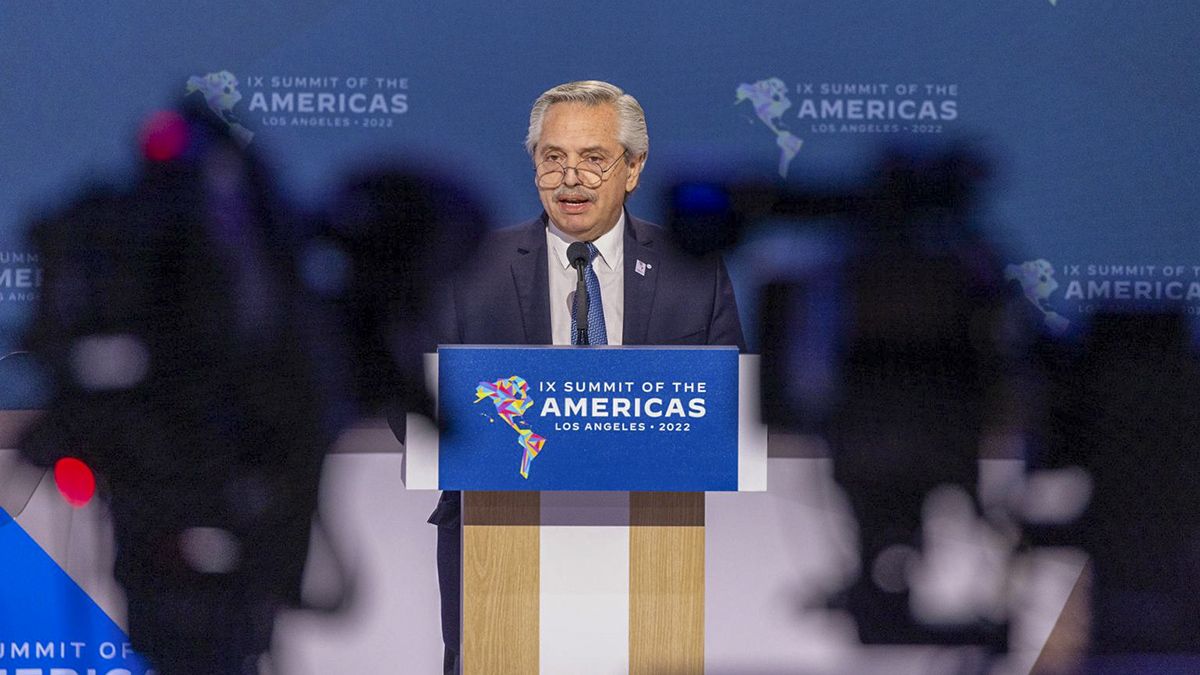 Alberto Fernández aludió durante su discurso en la Cumbre de las Américas a la decisión del presidente Joe Biden de no invitar Cuba, Venezuela y Nicaragua.