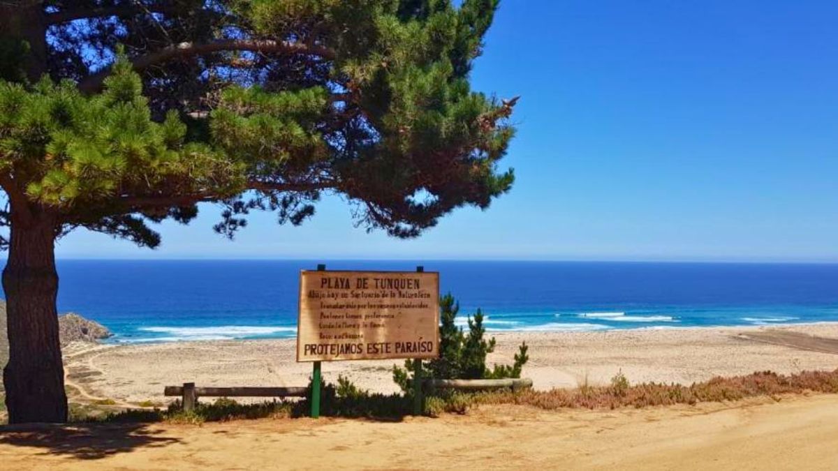 El mar y un humedal se mezclan en un pueblo desconocido de Chile