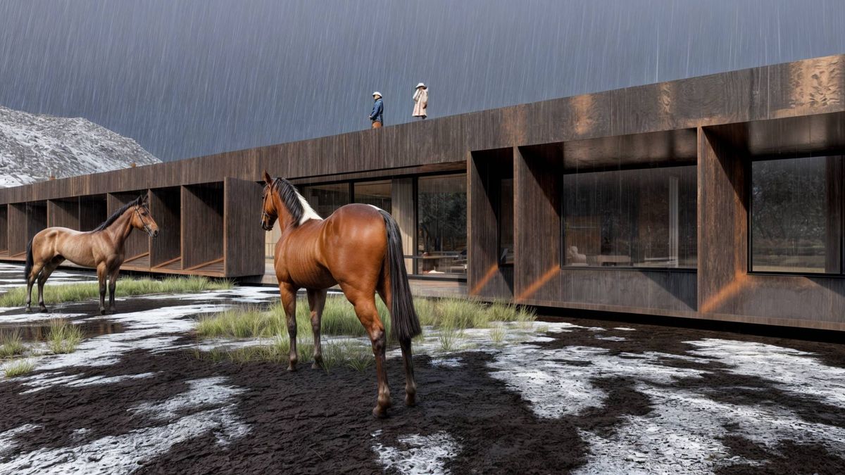 Alto nivel de confort, hospitalidad y conexión con la naturaleza, el pedido de los clientes. Imagen digital que integra el proyecto que presentaron los arquitectos Daniel Peralta y María Laura Cherubini. Alto nivel de confort, hospitalidad y conexión con la naturaleza, el pedido de los clientes. Imagen digital que integra el proyecto que presentaron los arquitectos Daniel Peralta y María Laura Cherubini. 