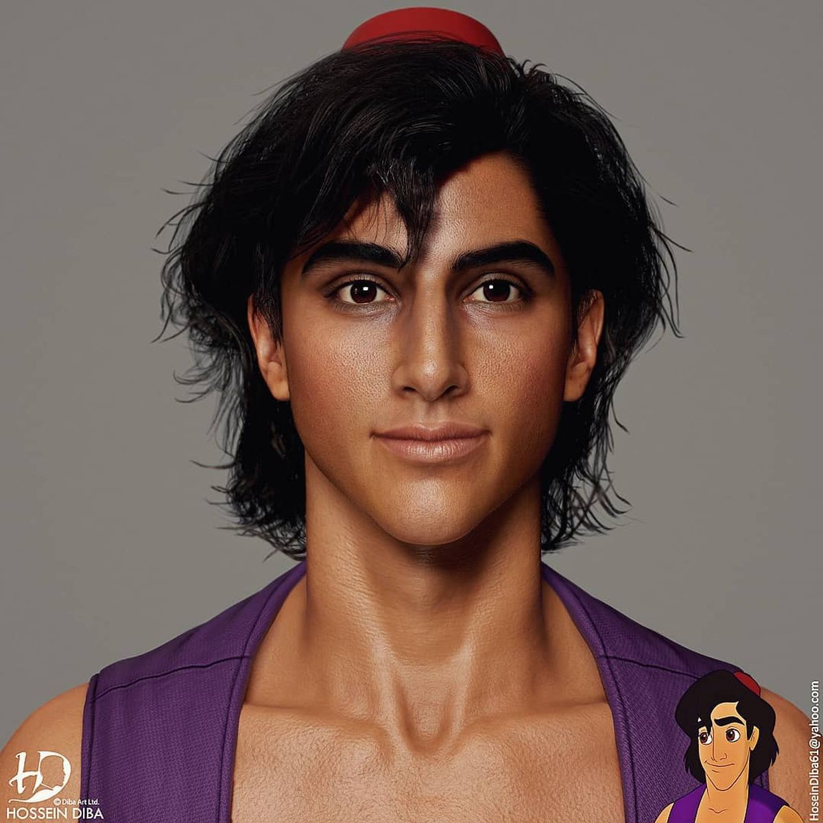 Aladdin en la vida real, según la Inteligencia Artificial. Aladdin en la vida real, según la Inteligencia Artificial.