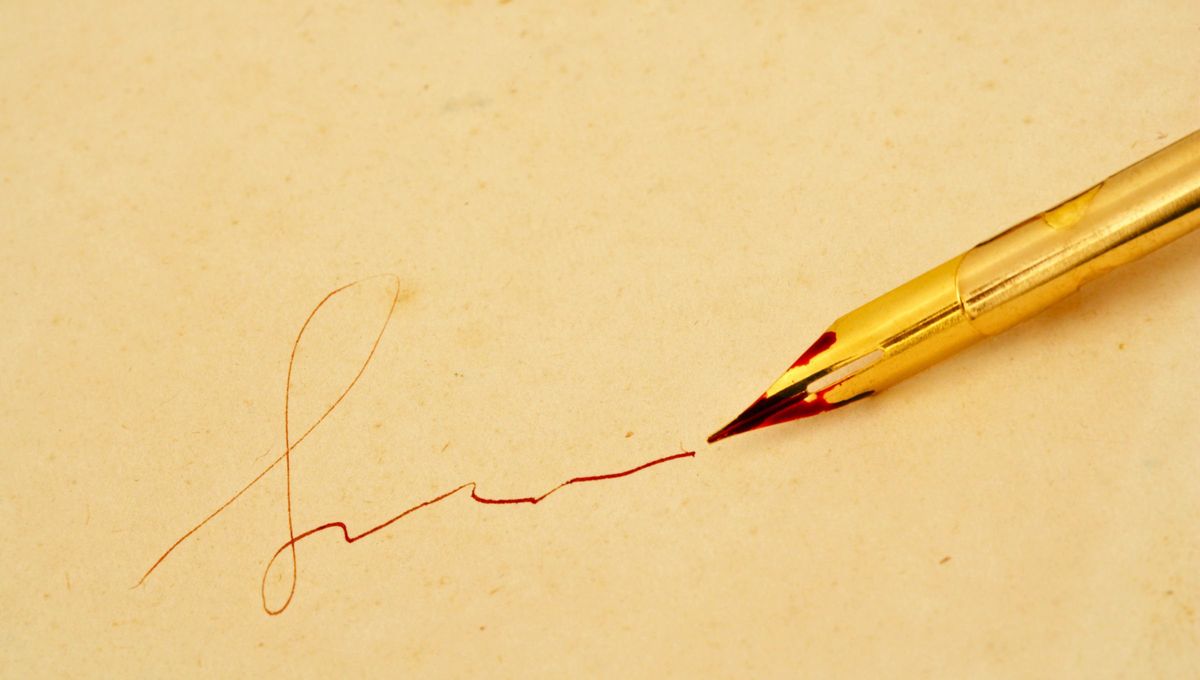 El acto de firmar, su forma, tamaño, etc. Revela mucho sobre uno mismo. Foto Canva El acto de firmar, su forma, tamaño, etc. Revela mucho sobre uno mismo. Foto Canva