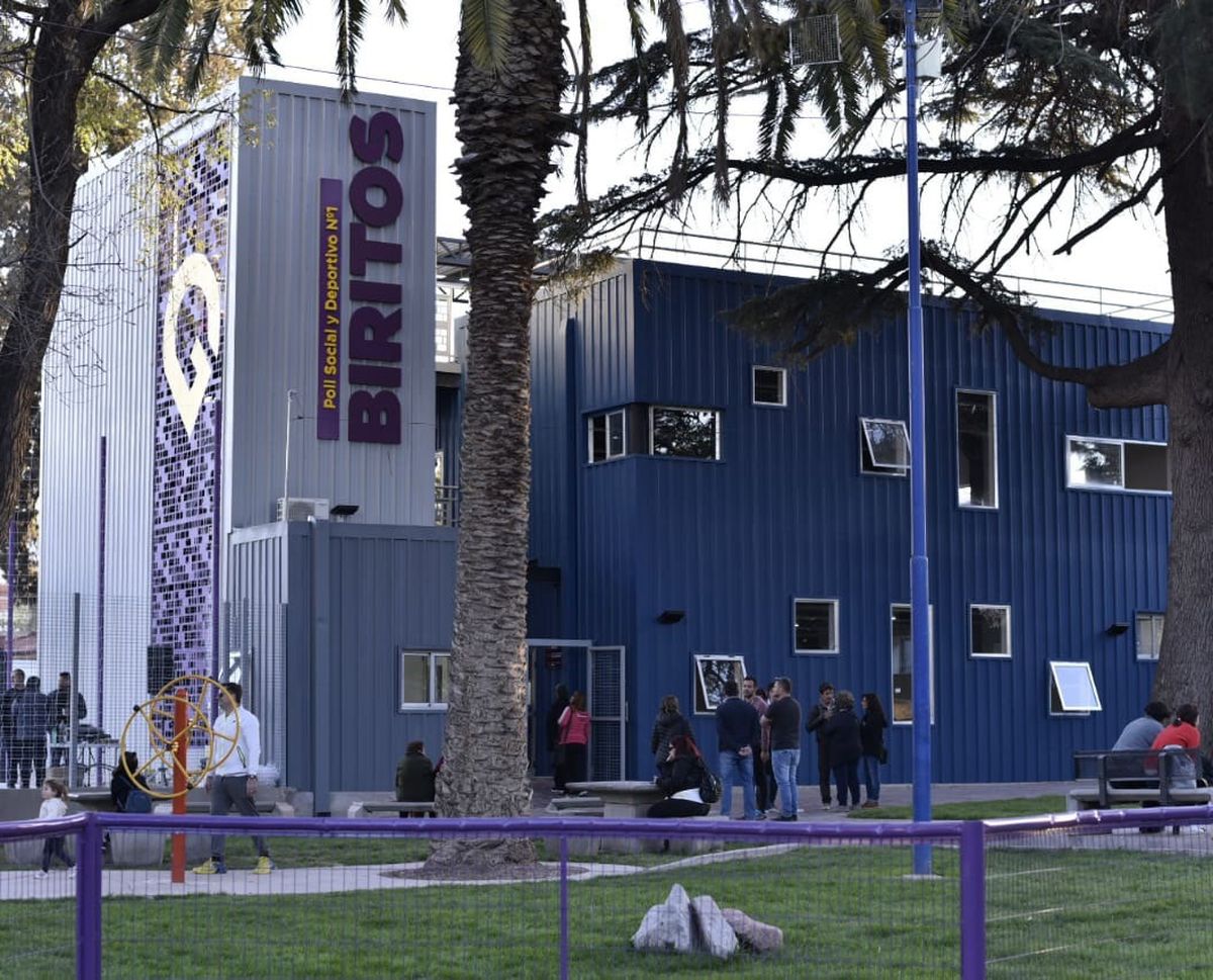 Así quedó el polideportivo Biritos, que formó parte de las obras realizadas por presupuesto participativo.