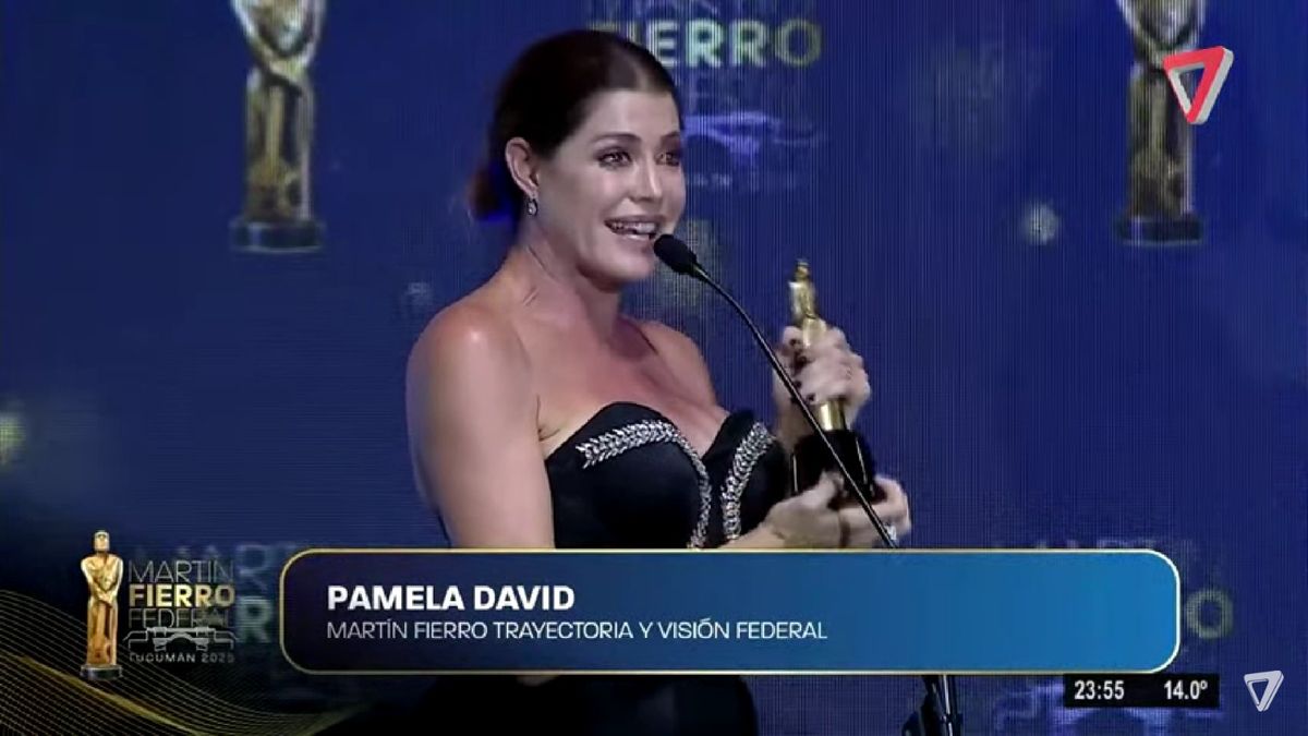 Martín Fierro Federal a la trayectoria para Pamela David.