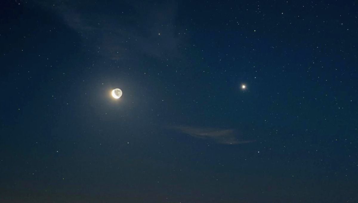 La Luna estará alineada en el cielo nocturno con dos planetas al mismo tiempo