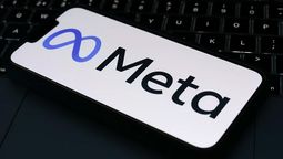 El logo de Meta en un dispositivo móvil. El logo de Meta en un dispositivo móvil.