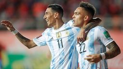 El Fideo Ángel Di María y el Toro Lautaro Martínez, piezas fundamentales de la Selección argentina rumbo al Mundial Qatar 2022.