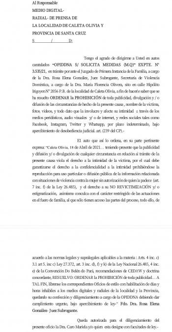 La justicia impide difundir detalles de la denuncia contra el vicegobernador de Santa Cruz.