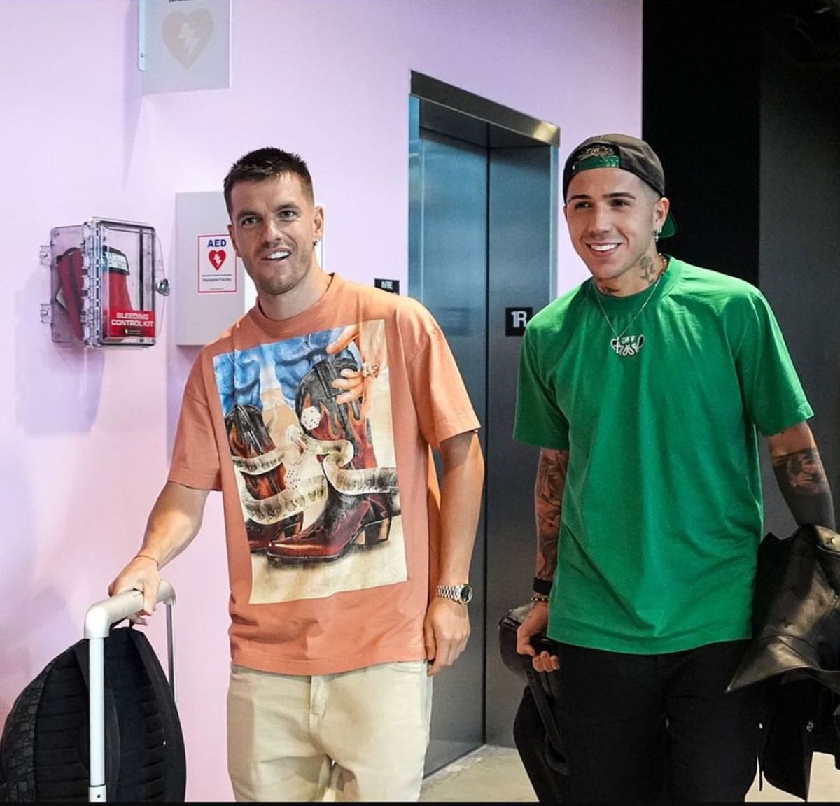 Gio Lo Celso y Enzo Fern&aacute;ndez.