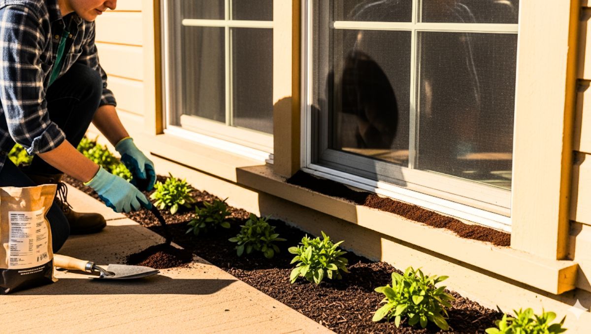 El café molido puede ser utilizado en las ventanas de tu casa.