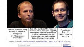 The Pirate Bay pide muestras de apoyo para sus fundadores presos