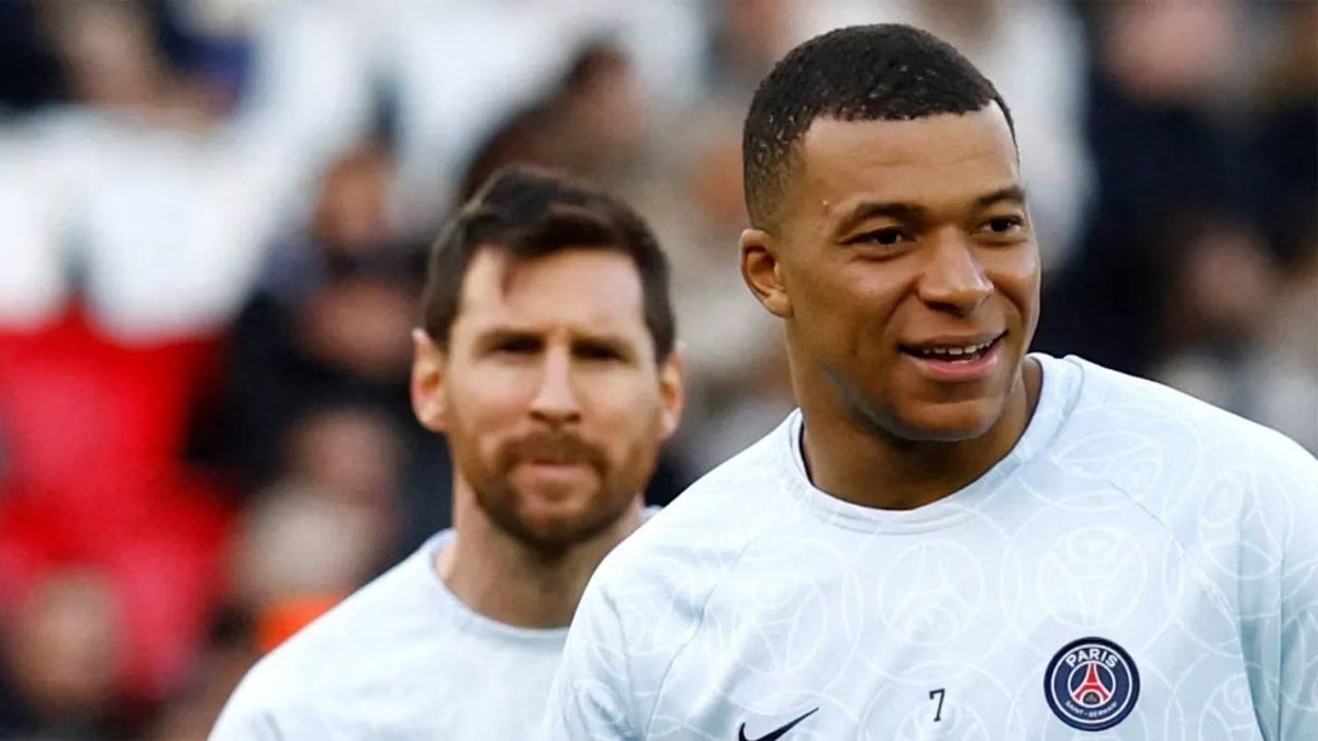 Kylian Mbappé y Lionel Messi