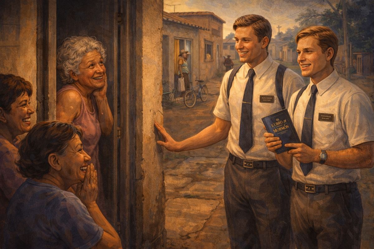 Las viejas interrumpían la novela y charlaban con los gringos. Las viejas interrumpían la novela y charlaban con los gringos.