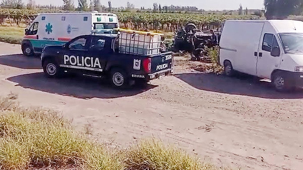 Accidente en ruta 7. El vuelco fatal de este lunes es investigado por la Justicia de Mendoza.