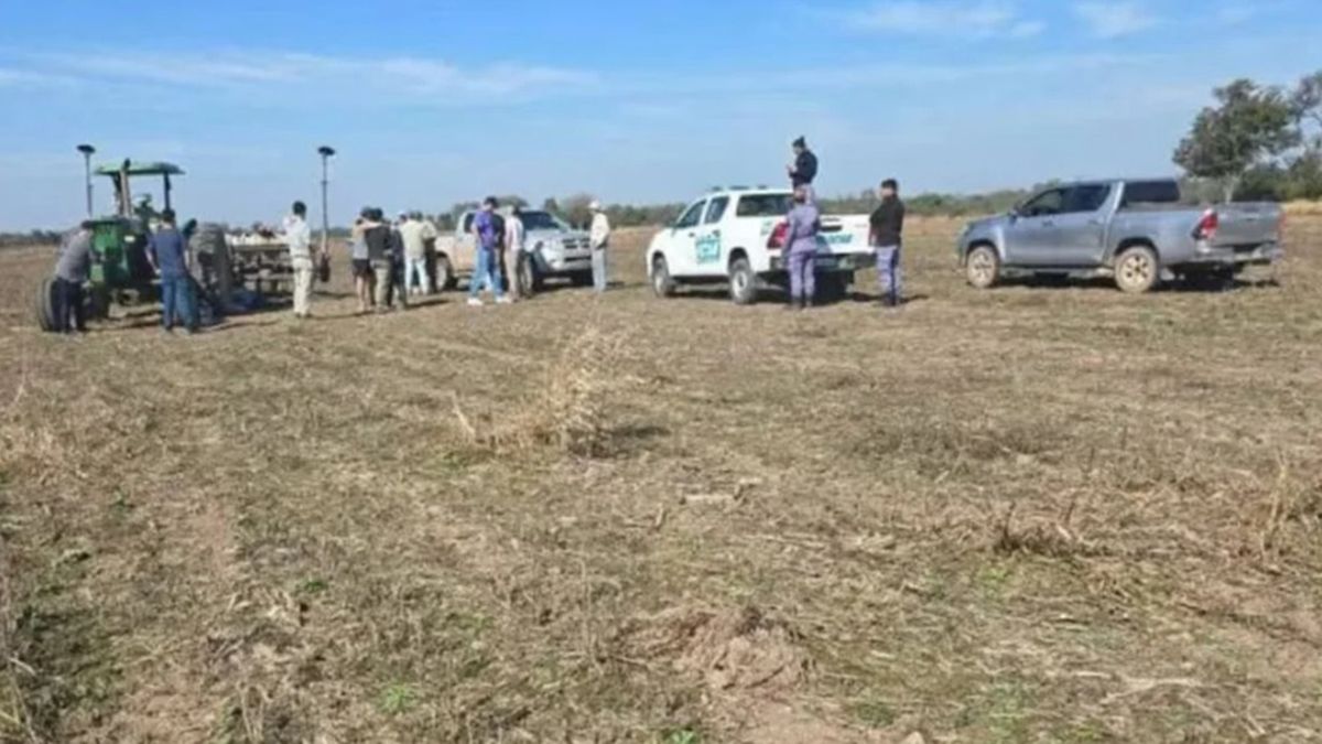 Por una mala maniobra en un campo