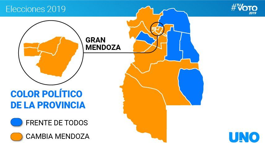 Elecciones 2019: mirá los enigmáticos resultados de la elección municipio por municipio en Mendoza