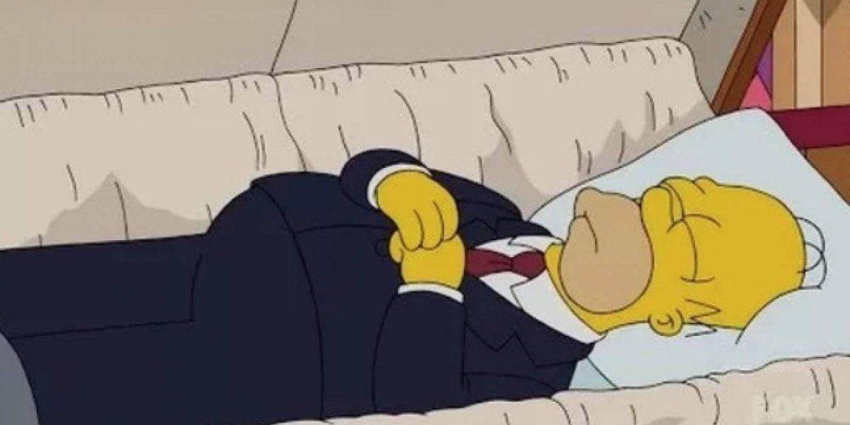 Los Simpson. La muerte de Homero sería un posible final.