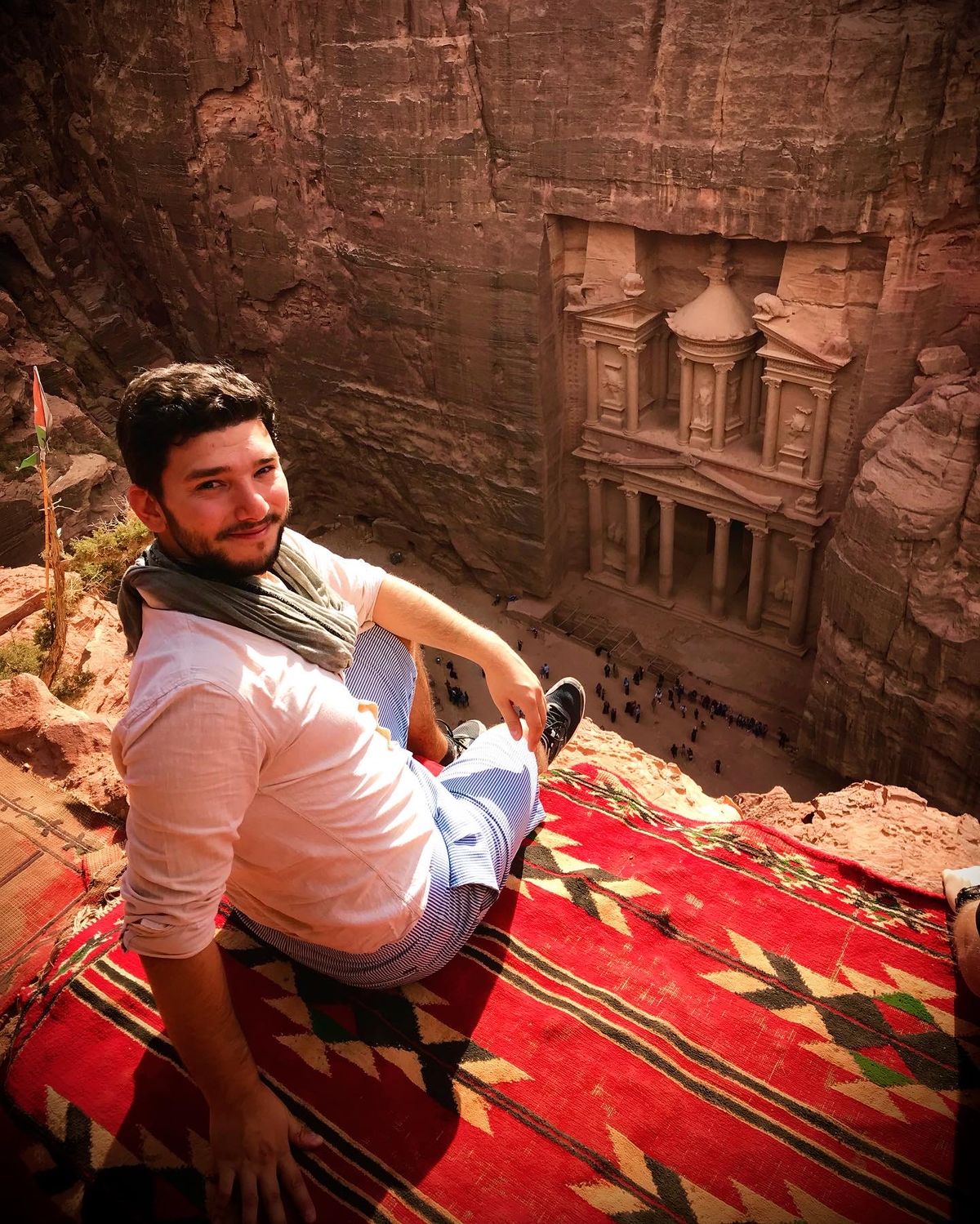 El viajero mendocino estuvo en Petra, Jordania, una de las 7 Maravillas del Mundo. El viajero mendocino estuvo en Petra, Jordania, una de las 7 Maravillas del Mundo.