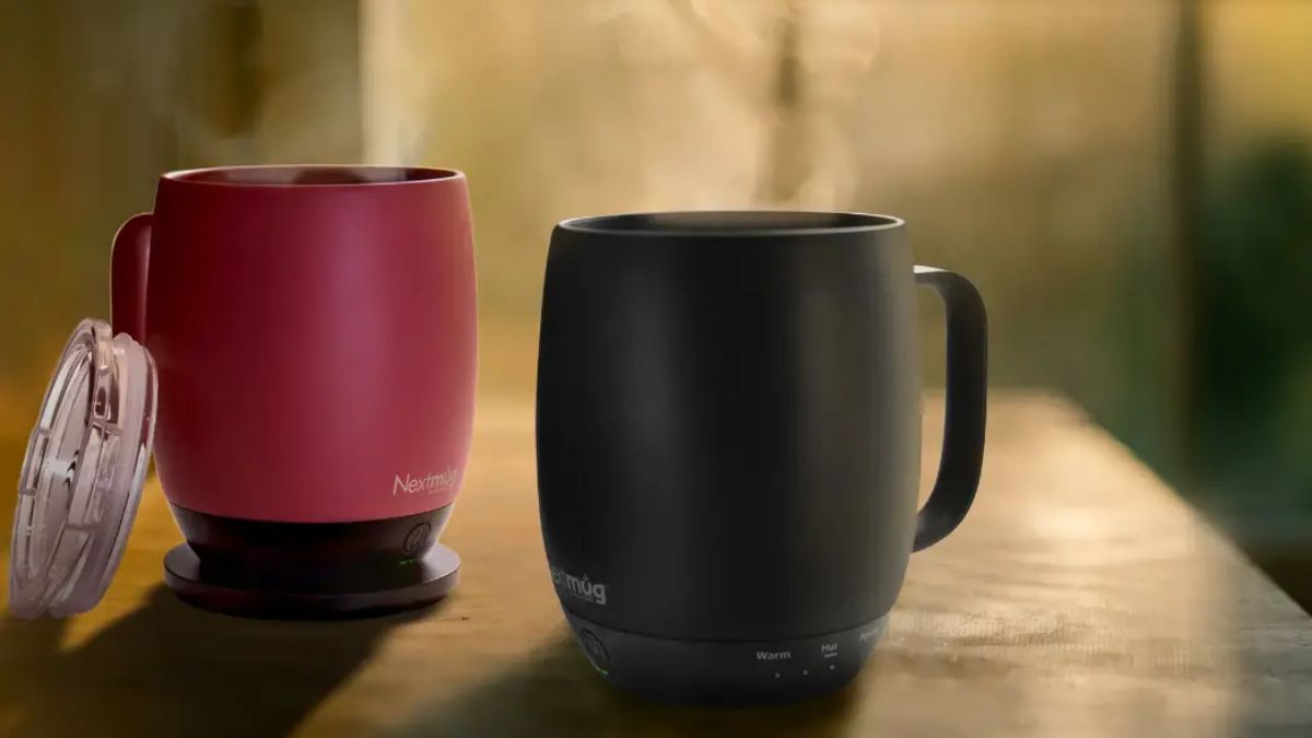 Oferta de taza de café autocalentable en Amazon.&nbsp;