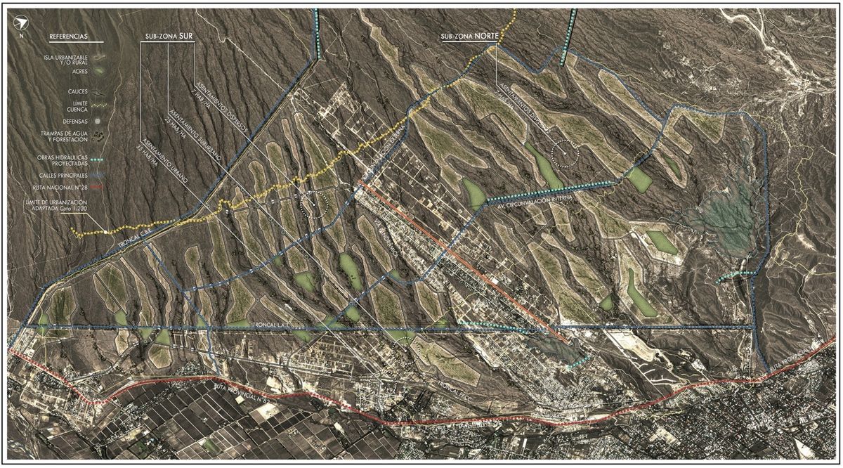 El piedemonte de Luján de Cuyo.