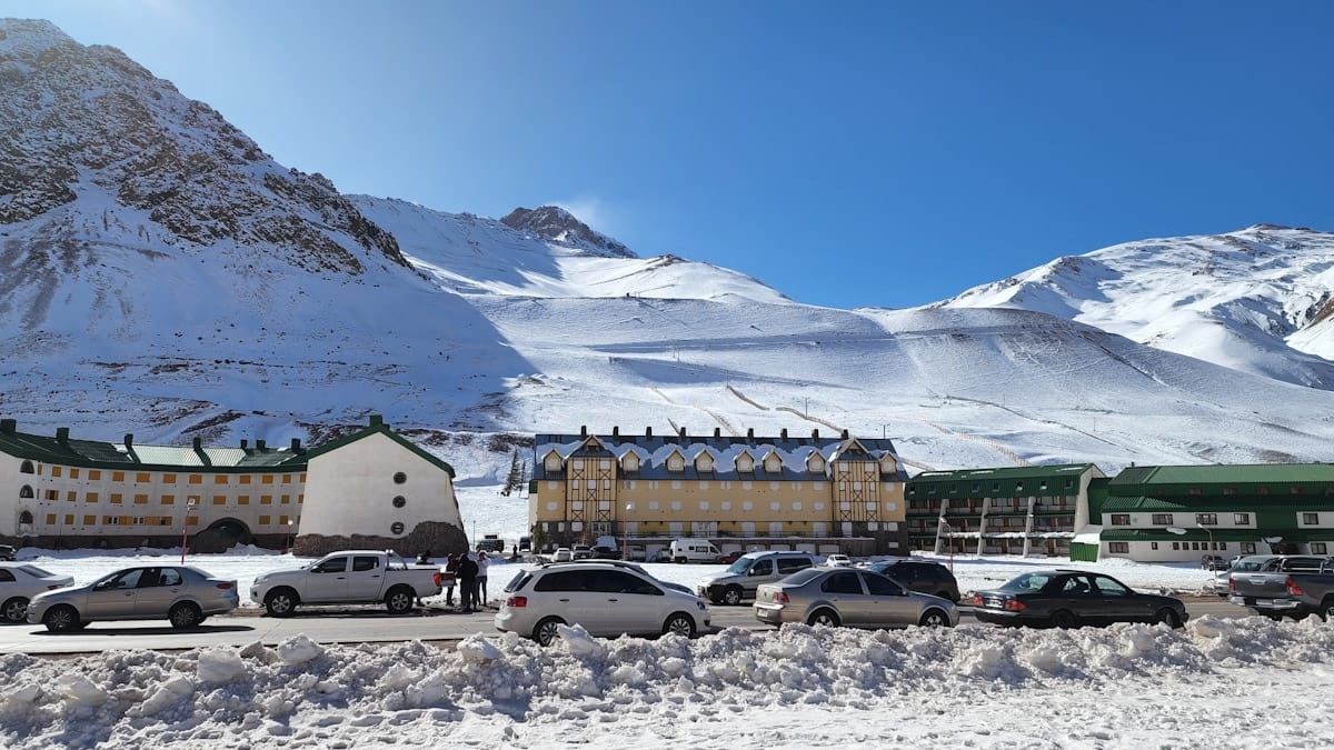 Así luce Penitentes tras la nieve caída esta semana.