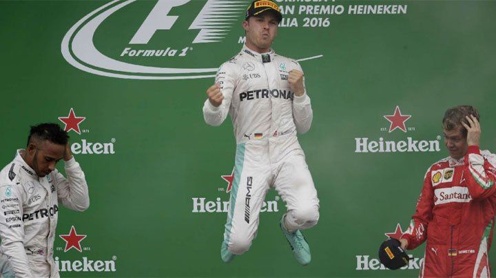 Victoria de Rosberg en Monza, por delante de Hamilton y Vettel