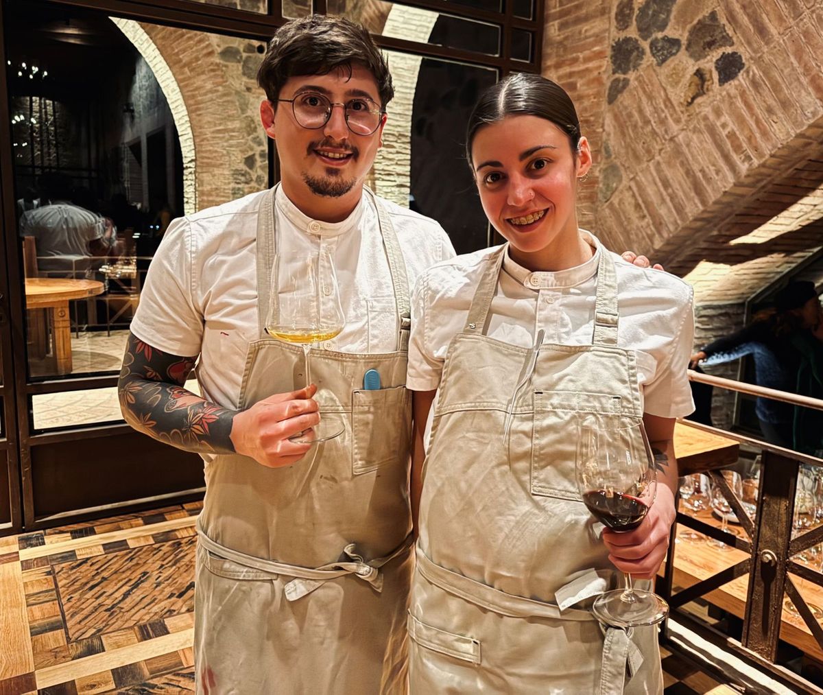 Juan Manuel Feijo y Josefina Diana ambos encargados de la cocina de Catena Zapata. Juan Manuel Feijo y Josefina Diana ambos encargados de la cocina de Catena Zapata.