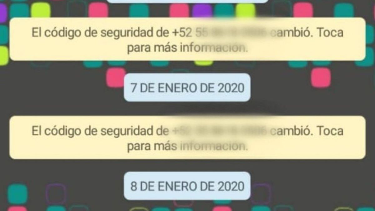 Tecnología. WhatsApp: así podés eliminar el mensaje "cambió tu código de seguridad".