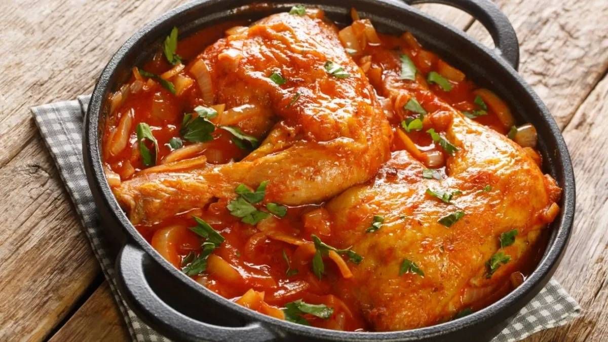 Recetas: pollo a la portuguesa.