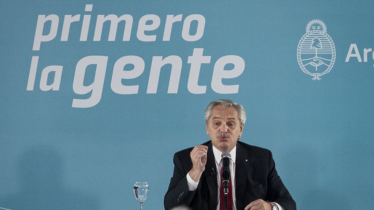 El Presidente durante la presentación del Impuesto a la Renta Inesperada criticado este jueves por la UCIM.