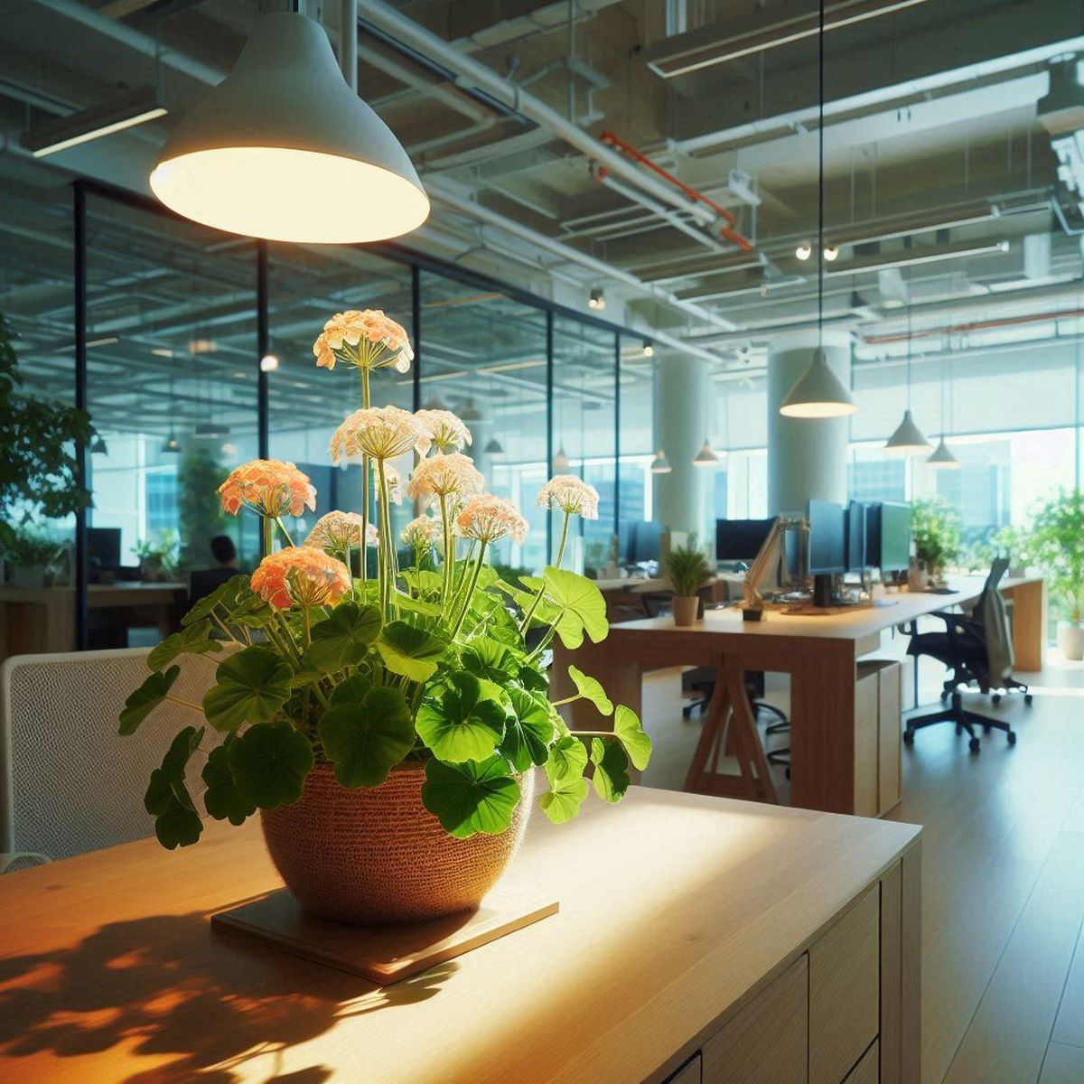 Es importante que el geranio reciba mucha luz solar. Es importante que el geranio reciba mucha luz solar.