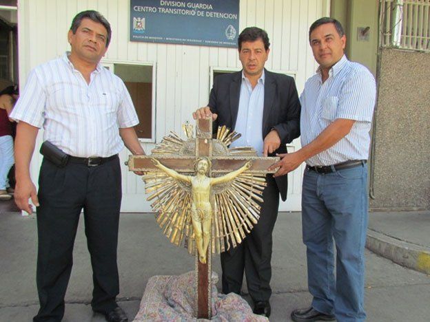 Luego de 10 años, retornó a Córdoba la escultura del Cristo de la Carlota hallada en Godoy Cruz