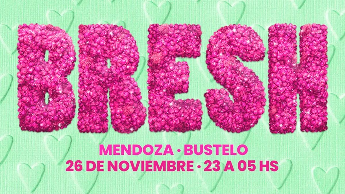 La Fiesta Bresh vuelve a Mendoza este sábado en el Auditorio Ángel Bustelo.