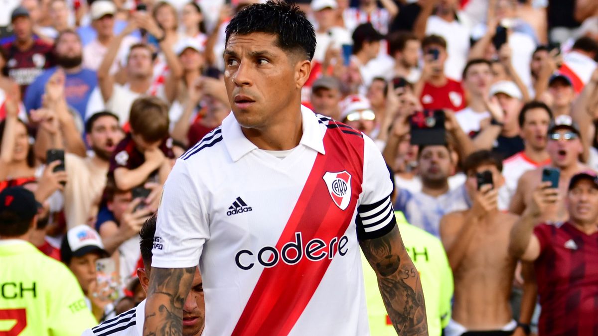 Enzo Pérez, mendocino y figura de River Plate.