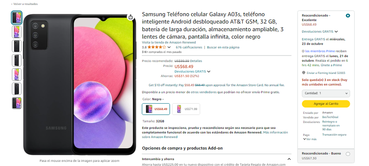 Samsung Galaxy A03s. Samsung Galaxy A03s.
