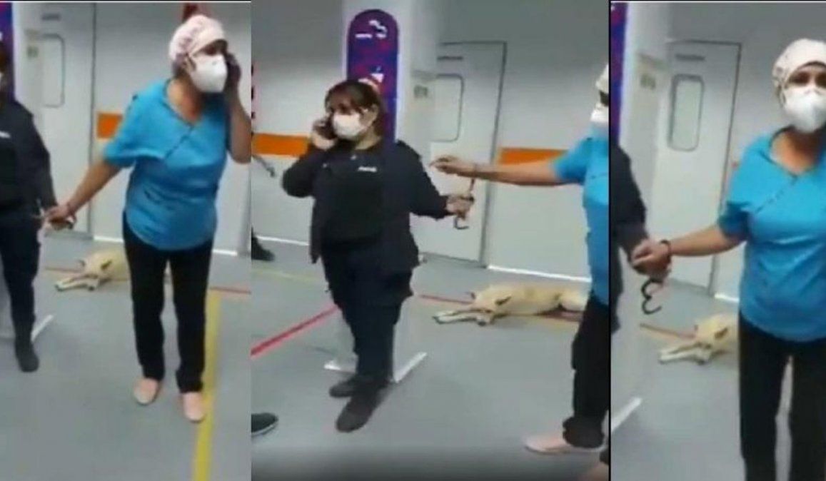 La enfermera fue esposada por una sargento de la Bonaerense en un centro de salud para obligarla a atender a un detenido cuando se econtraba asistiendo a un paciente infartado en Longchamps