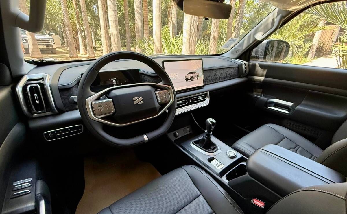 El interior de esta pickup es sobrio pero funcional. El interior de esta pickup es sobrio pero funcional.