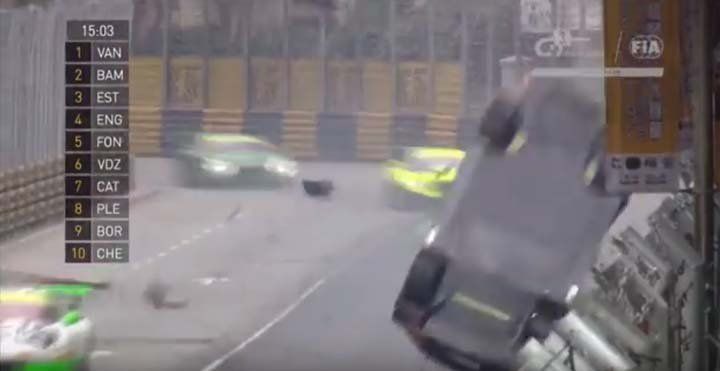 Se accidentó pero ganó la carrera igual