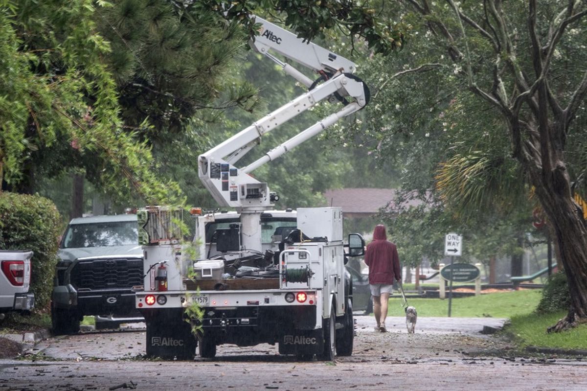 La tormenta tropical Debby produjo fuertes lluvias en el sureste de Georgia, partes de Carolina del Sur y el sureste de Carolina del Norte, la semana pasada. Crédito: EFE/EPA/Cristóbal Herrera Ulashkevich