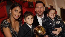 El festejo íntimo de Antonela Roccuzzo tras el sexto Balón de Oro de Lionel Messi
