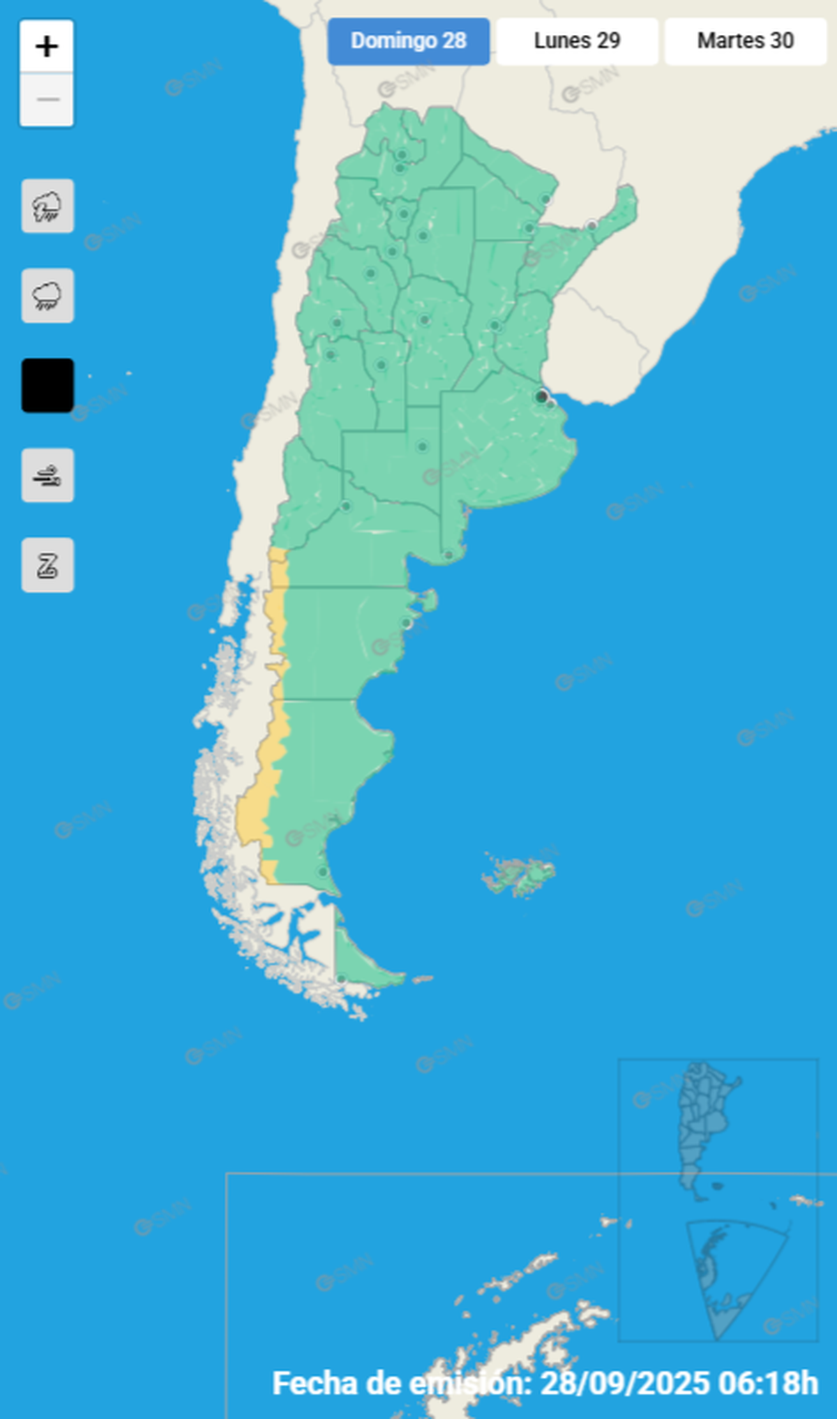 Estas son las zonas en alerta Estas son las zonas en alerta