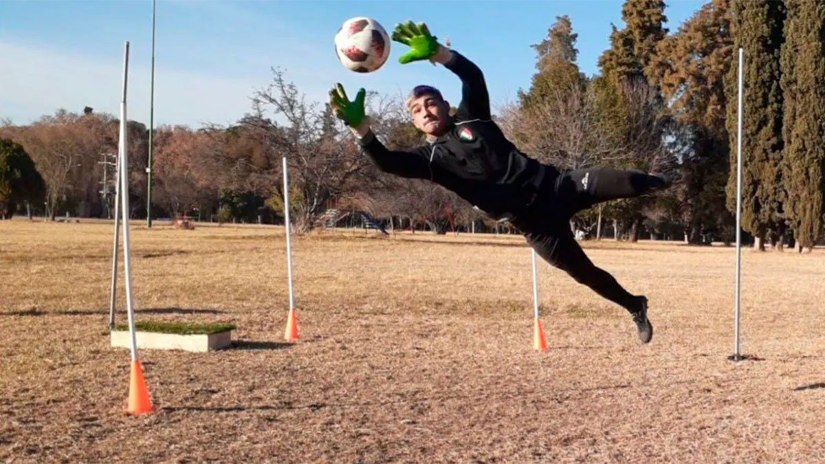 El Pochi Basabe en uno de sus entrenamientos.
