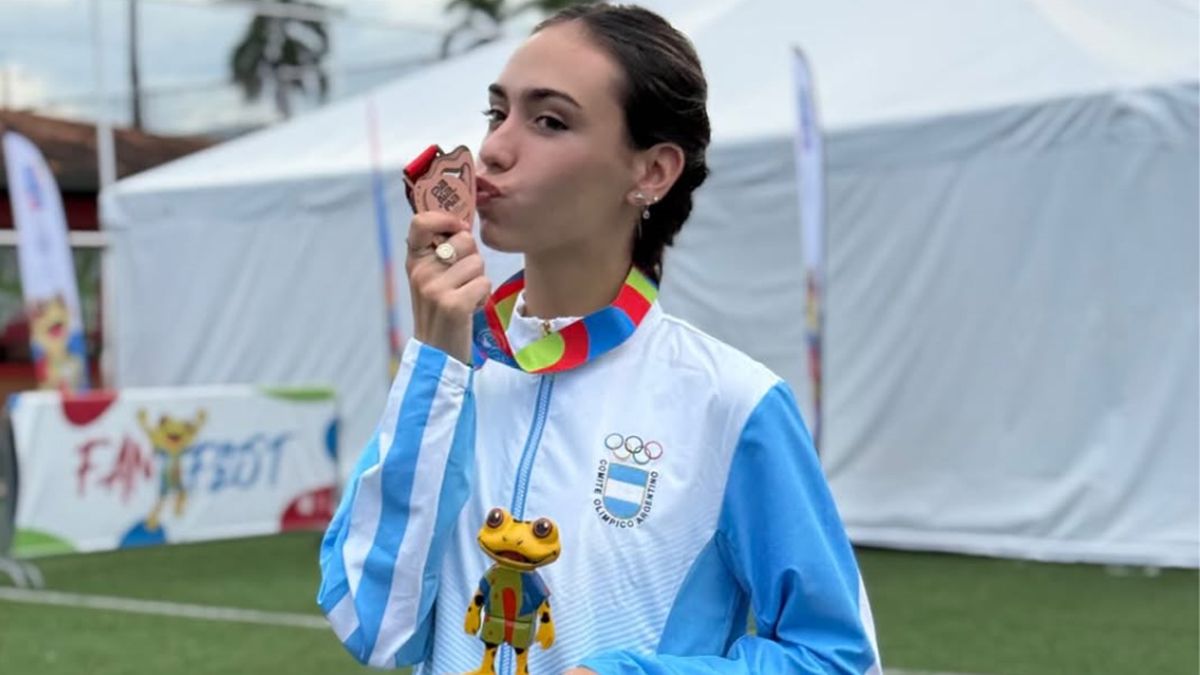 Bigetti con la medalla de bronce.